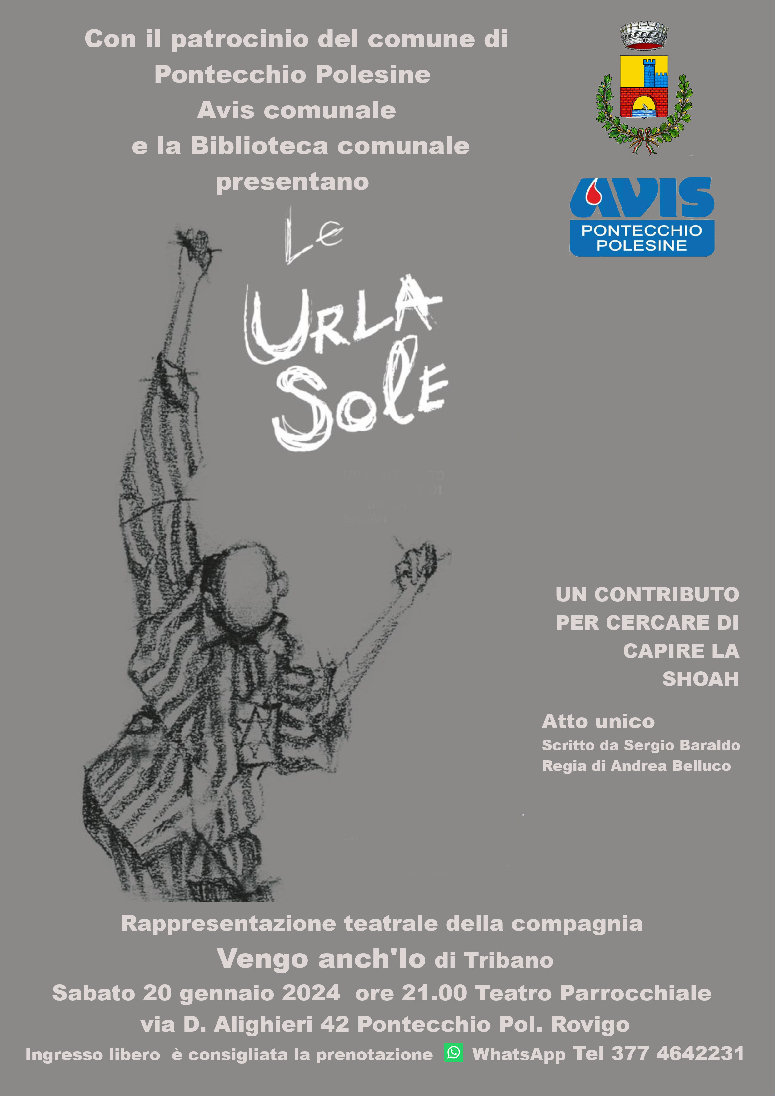 Rappresentazione teatrale "Le urla sole"