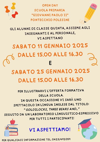 Open day scuola primaria Giovanni Paolo II