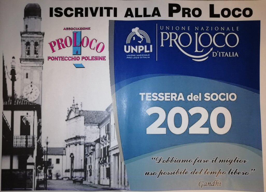 ProLoco di Pontecchio Polesine - Iscrizioni aperte